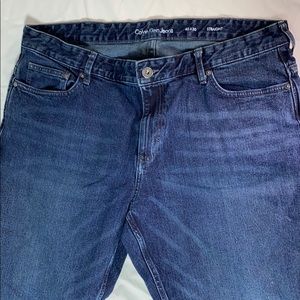 Calvin Klein Dark Wash Blue Jeans Straight Leg